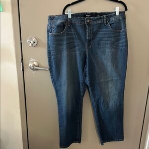Pre-owned Nine West Cuffed Crop Women's Blue Jeans Size 20W